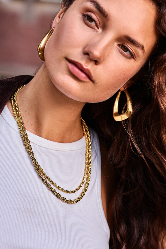 Bold Kette gedreht klein | Gold