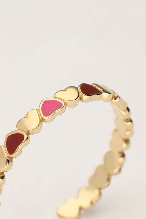 Ring mit kleinen Herzchen | Gold & Silber