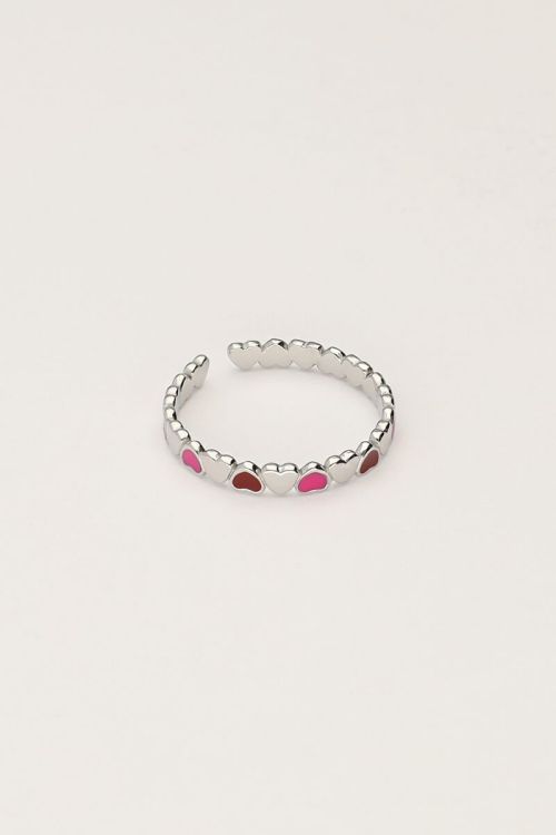 Ring mit kleinen Herzchen | Gold & Silber