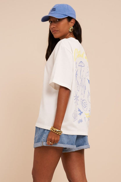 Oversized Shirt mit Backprint | Côte d’Azur