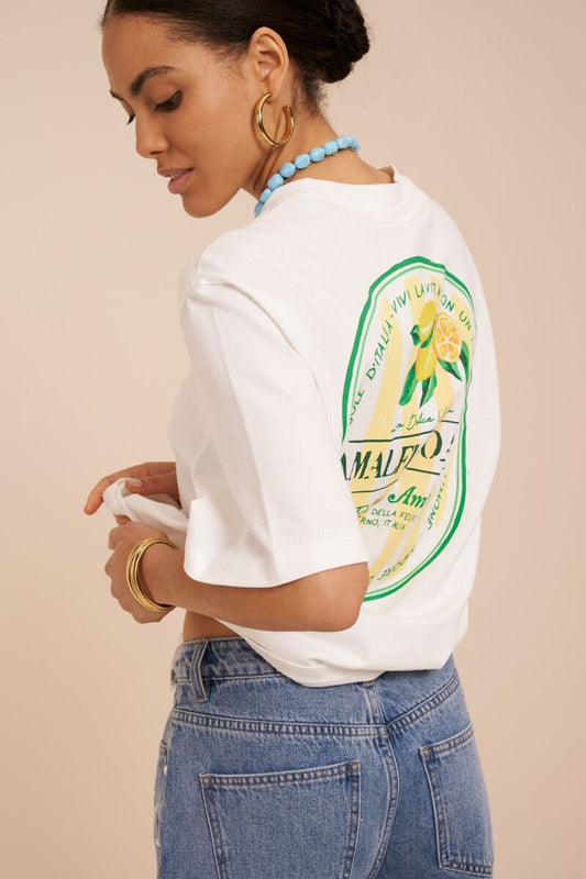 Oversized Shirt mit Backprint | Amalfi Coast