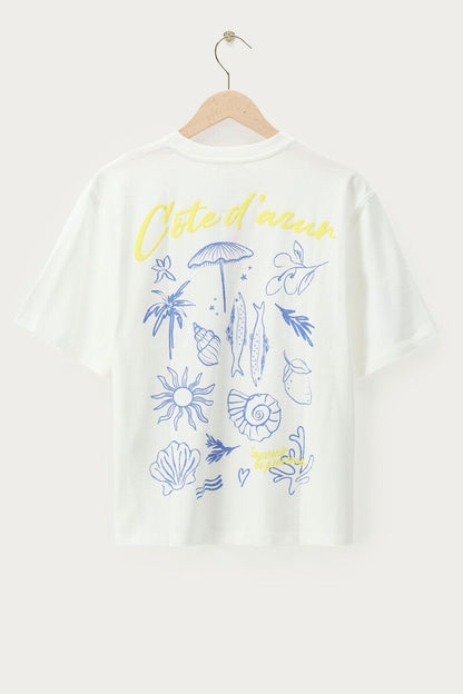 Oversized Shirt mit Backprint | Côte d’Azur