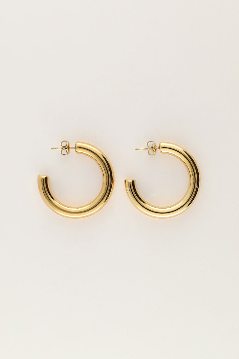 Bold Statement Ohrring Basic| Gold