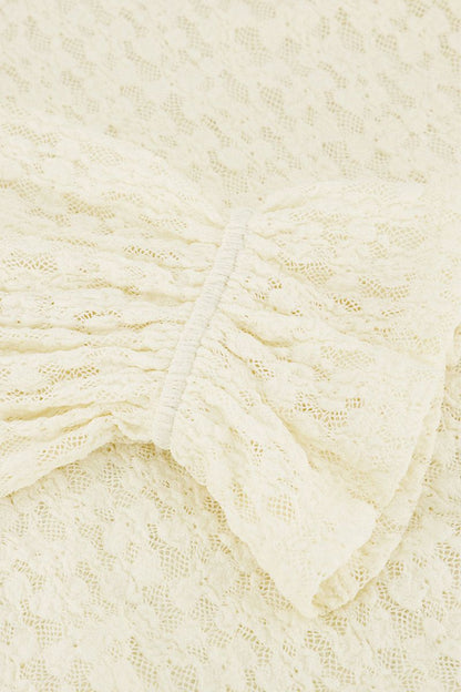 Weißes Spitzenoberteil